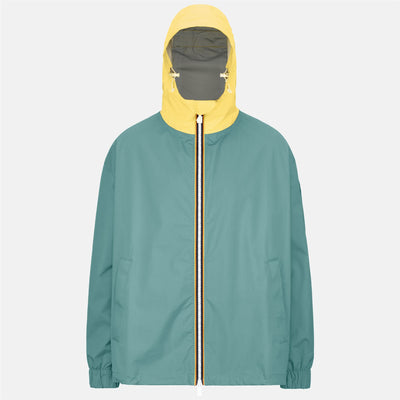Jackets Unisex CLAUDEL 2.1 AMIABLE SILVER Mid TURQUOISE - YELLOW Photo (jpg Rgb)			