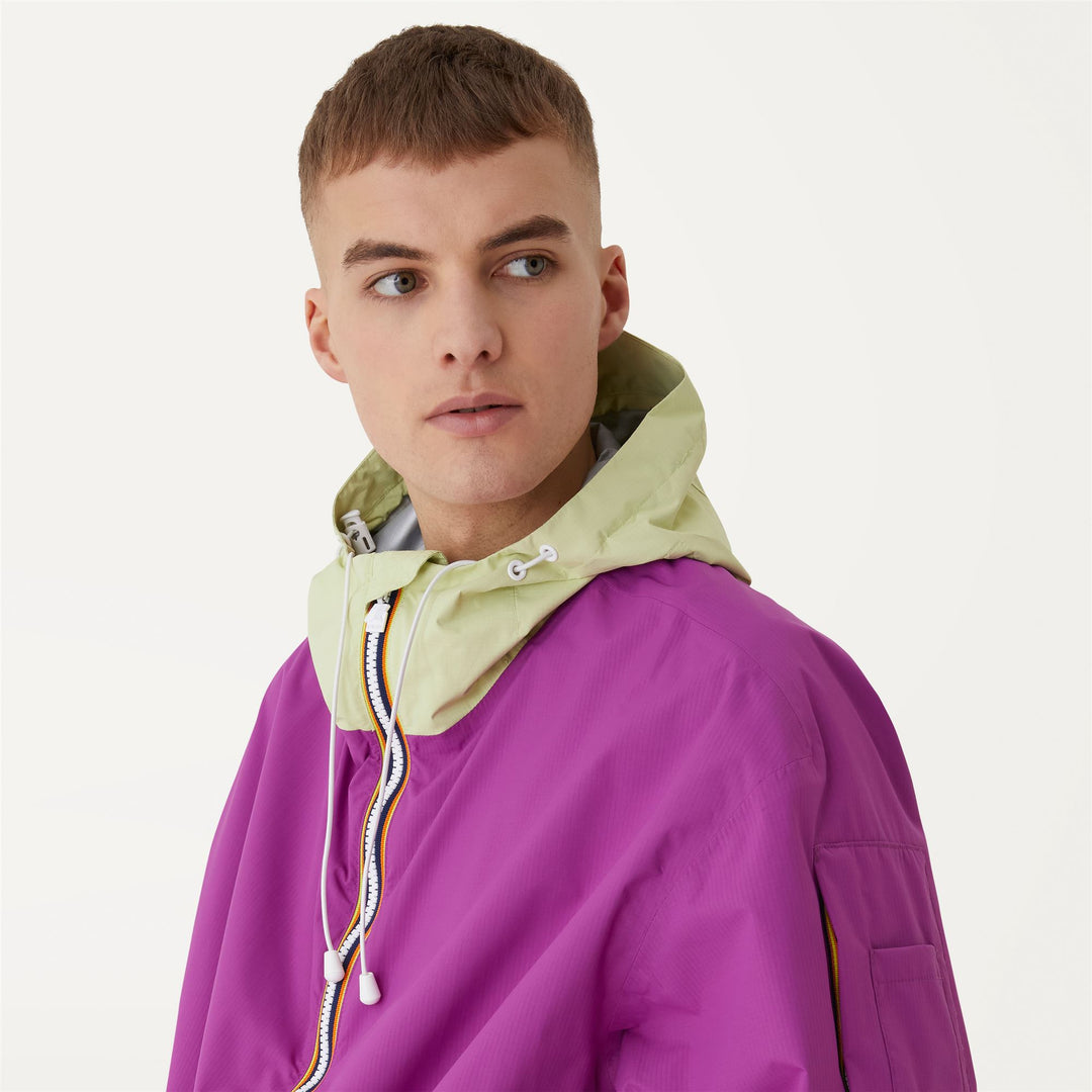 Jackets Unisex CLAUDEL 2.1 AMIABLE SILVER Mid VIOLET - YELLOW Detail (jpg Rgb)			