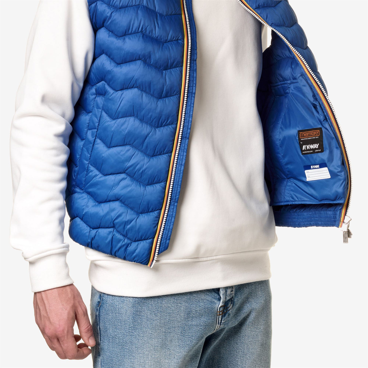 Jackets Man VALEN QUILTED WARM Vest BLUE ROYAL MARINE Detail Double				