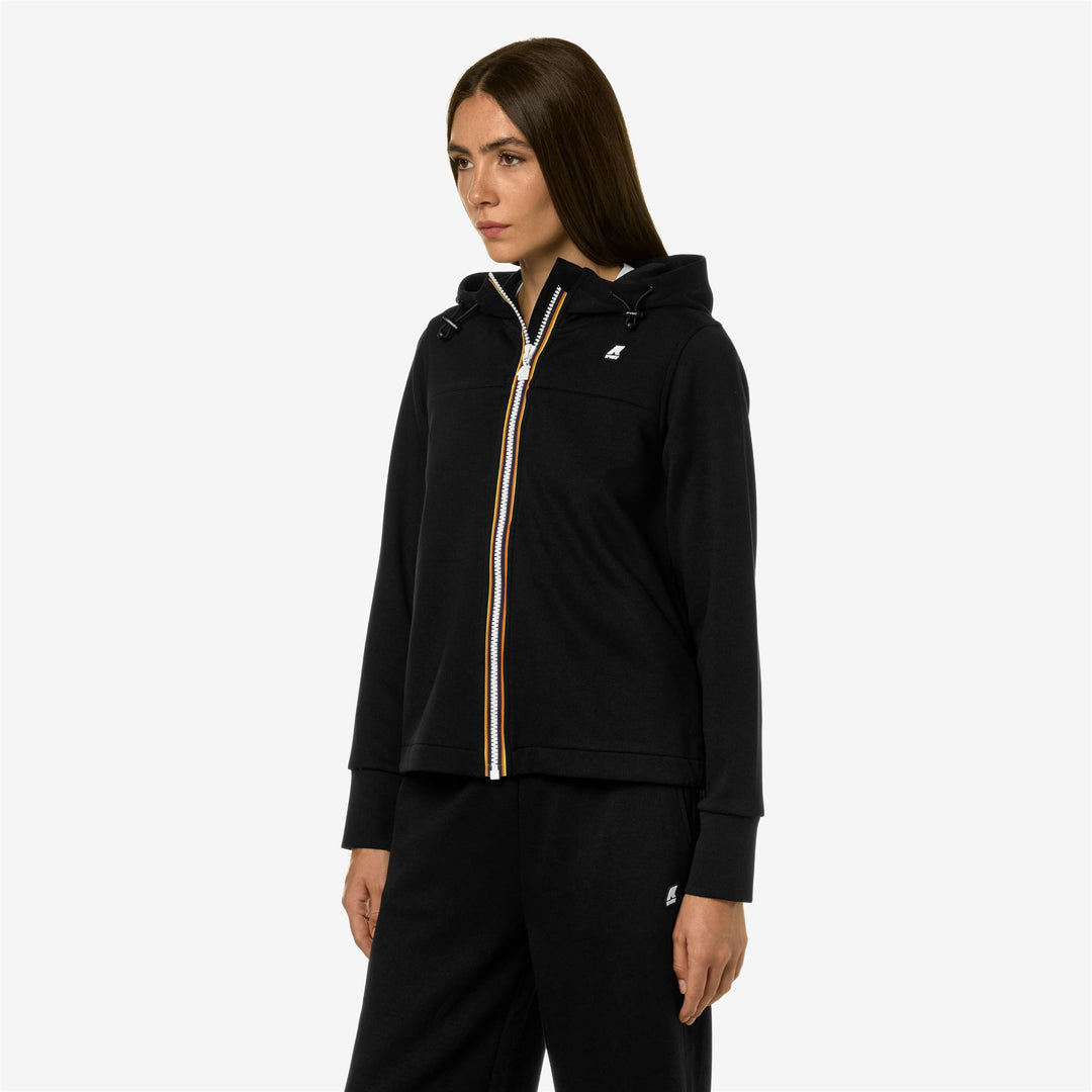 Fleece Woman ELISEE LIGHT SPACER Jacket BLACK PURE Detail (jpg Rgb)			