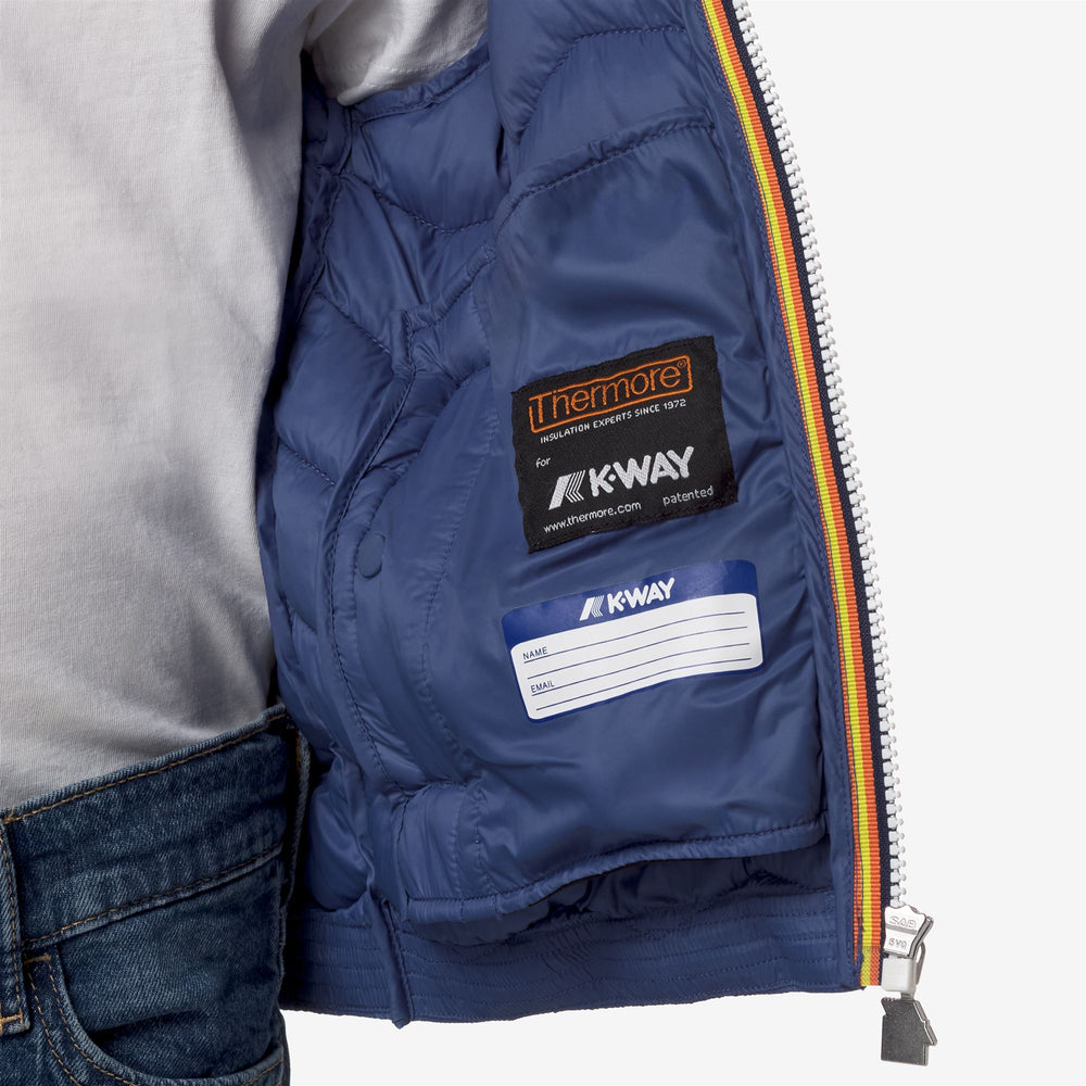 Jackets Boy P. JACK QUILTED WARM Short BLUE FIORD Detail Double				