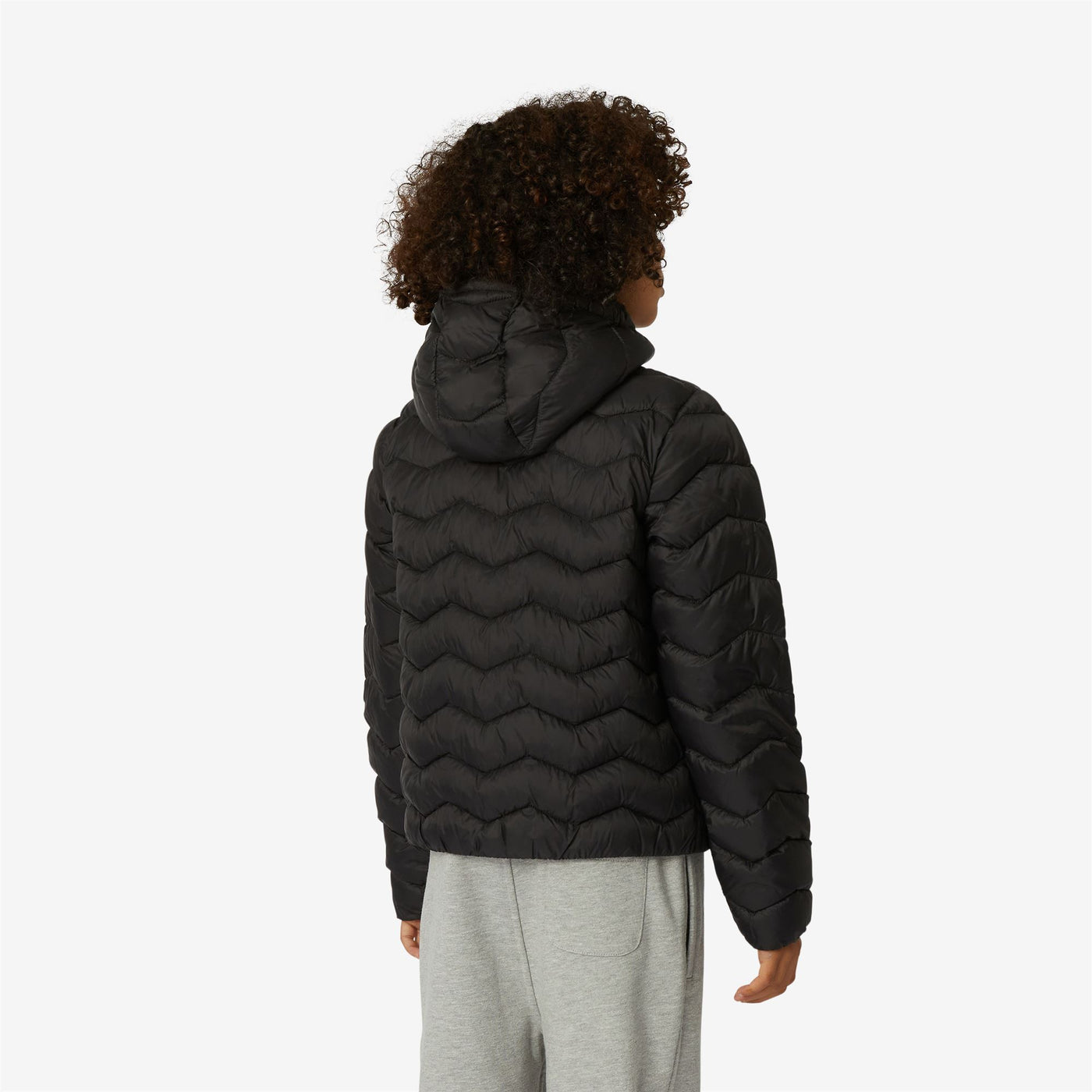 Jackets Boy P. JACK QUILTED WARM Short BLACK PURE Dressed Front Double		
