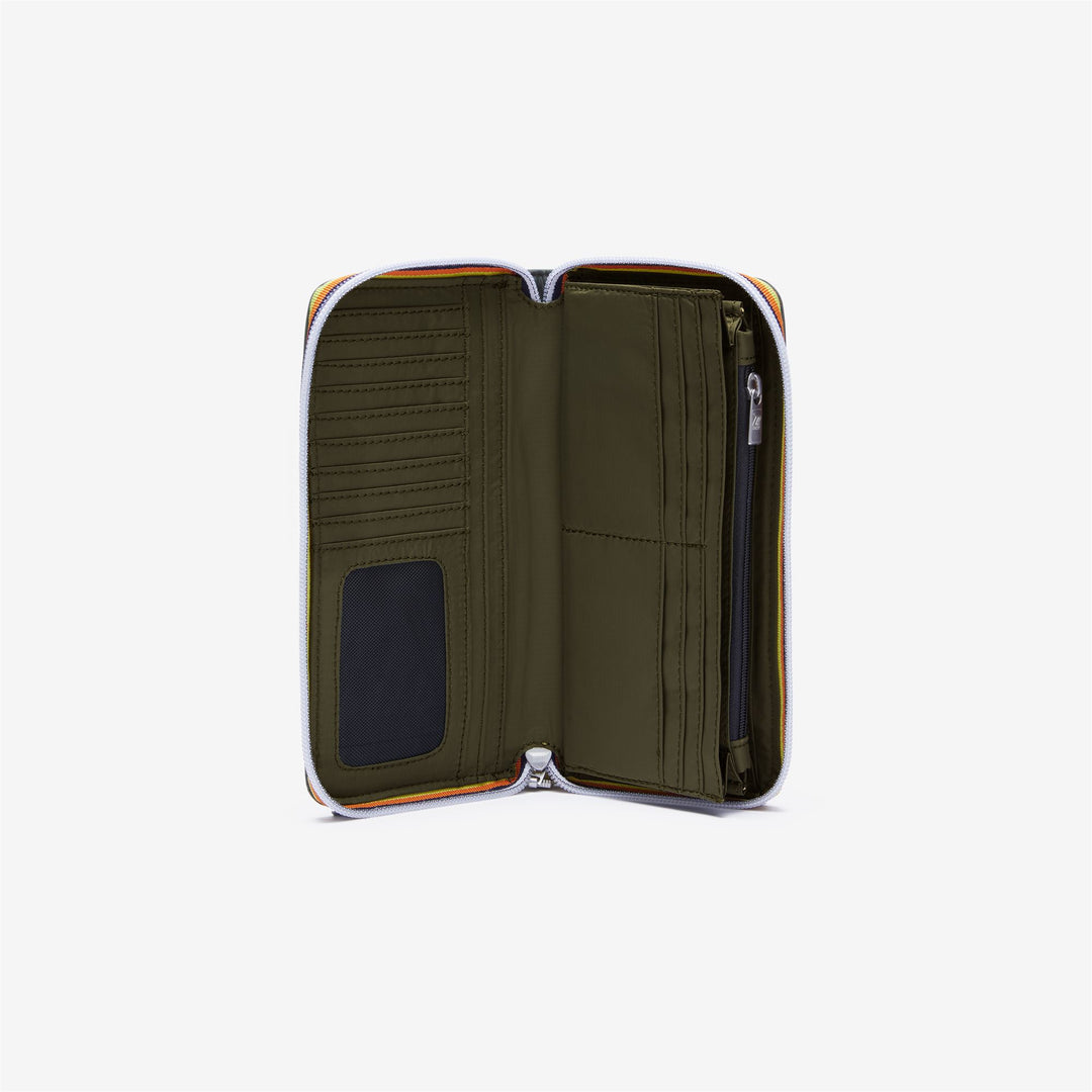 Portafoglio Impermeabile Unisex Verde Scuro con Slot per Carte e Tasca per Monete main