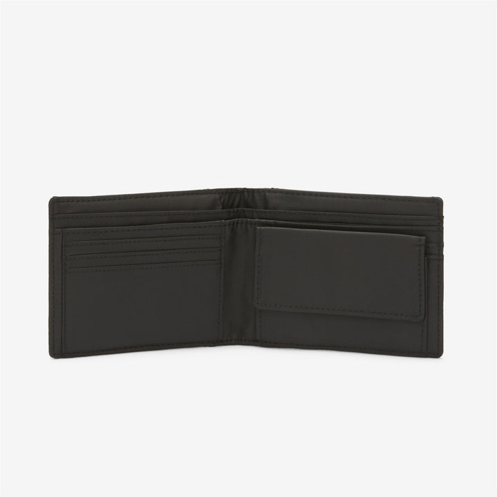 Small Accessories Unisex LESCHELLE Wallet BLACK PURE Dressed Side (jpg Rgb)		