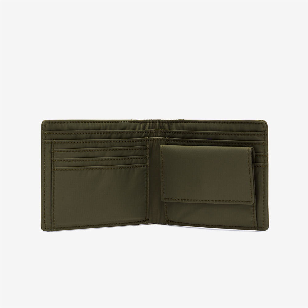 Blackish green Unisex Waterproof Bifold Wallet with Card Slots 02
