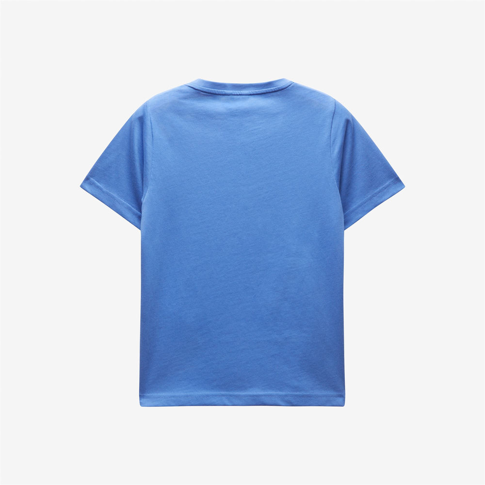 T-ShirtsTop Boy P. EDWING ROUND SLEEVES THREE PACK T-Shirt WHITE - ORANGE RUST - BLUE ULTRAMARINE Dressed Front (jpg Rgb)	