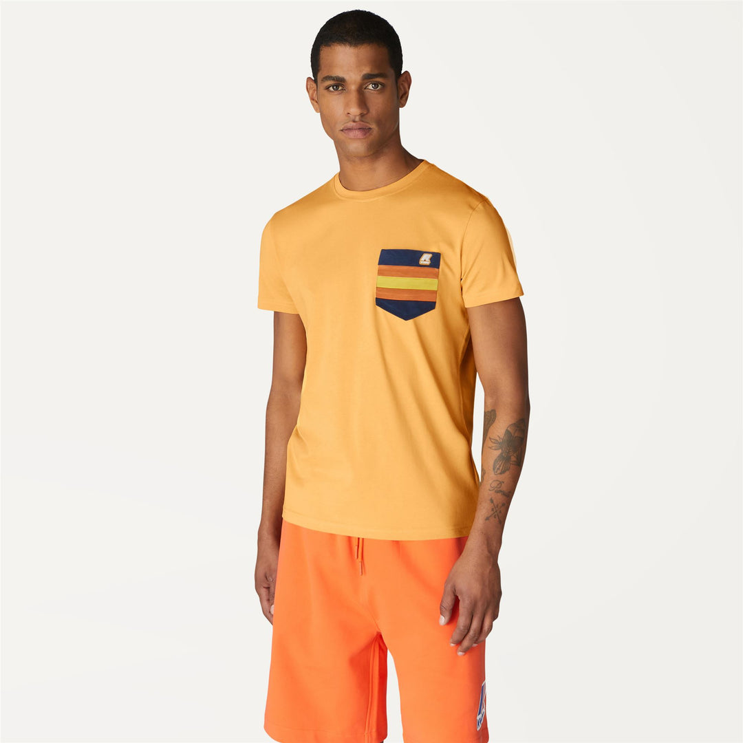 T-ShirtsTop Man ROS POCKET TAPE T-Shirt YELLOW LT JURASSIC Dressed Back (jpg Rgb)		