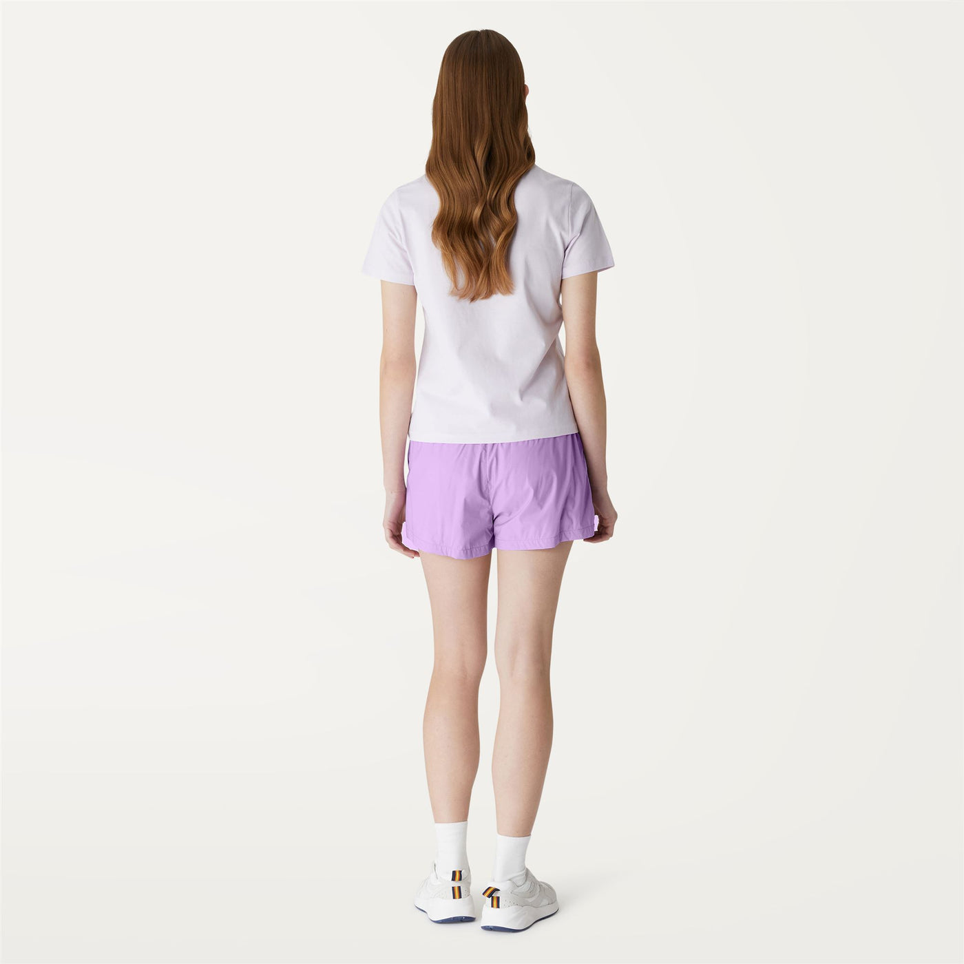 Shorts Woman MARCELLA NY STRETCH CHINO VIOLET PEONIA Dressed Front Double		