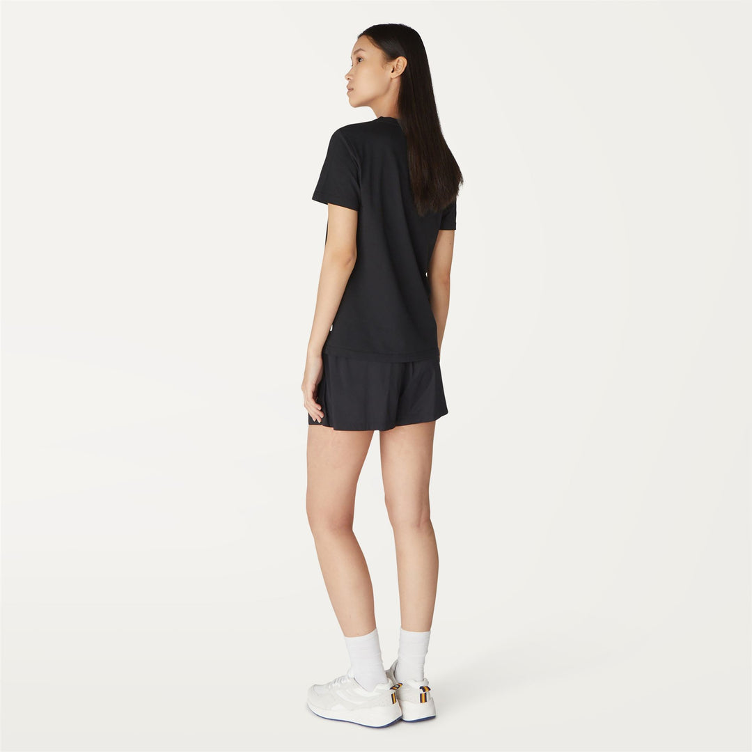 Shorts Woman MARCELLA NY STRETCH CHINO BLACK PURE Dressed Front Double		
