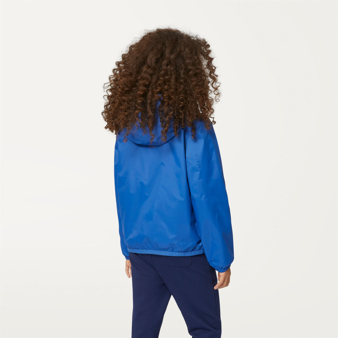 Jackets Kid unisex P. LE VRAI 3.0 CLAUDE WARM Mid BLUE ROYAL MARINE Dressed Front Double		