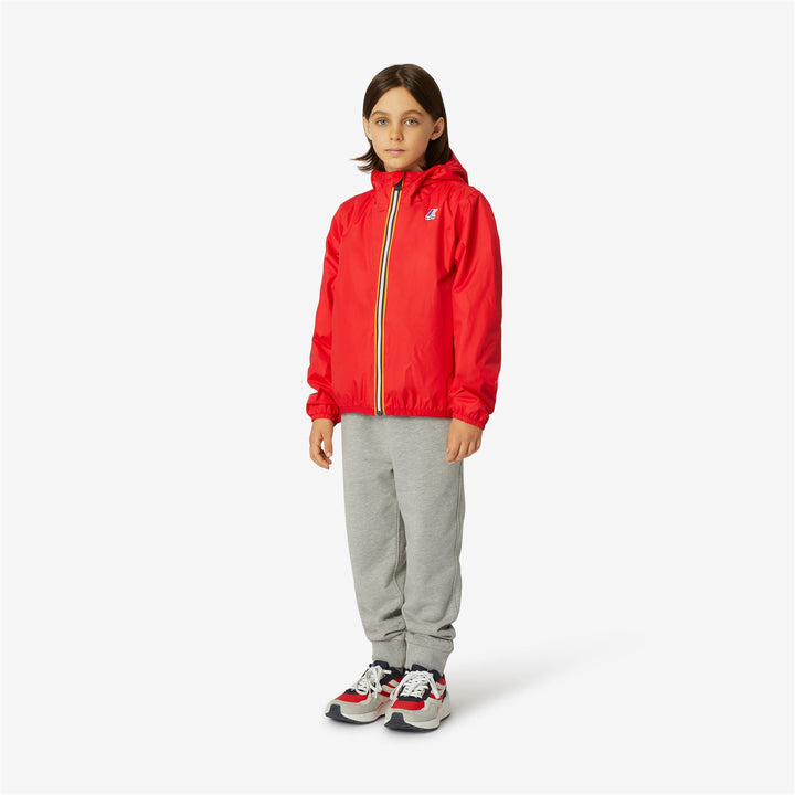Jackets Kid unisex P. LE VRAI 3.0 CLAUDE WARM Mid RED Dressed Back (jpg Rgb)		