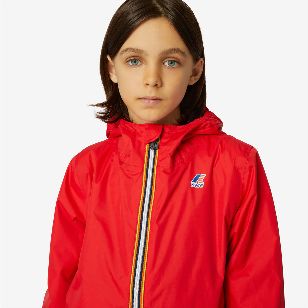 Jackets Kid unisex P. LE VRAI 3.0 CLAUDE WARM Mid RED – K-Way.com