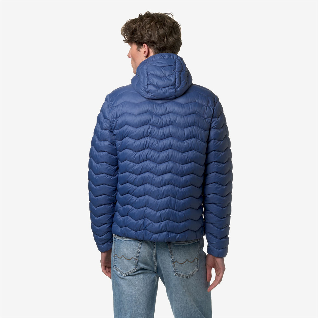 Jackets Man JACK QUILTED WARM Short BLUE FIORD Dressed Front Double		
