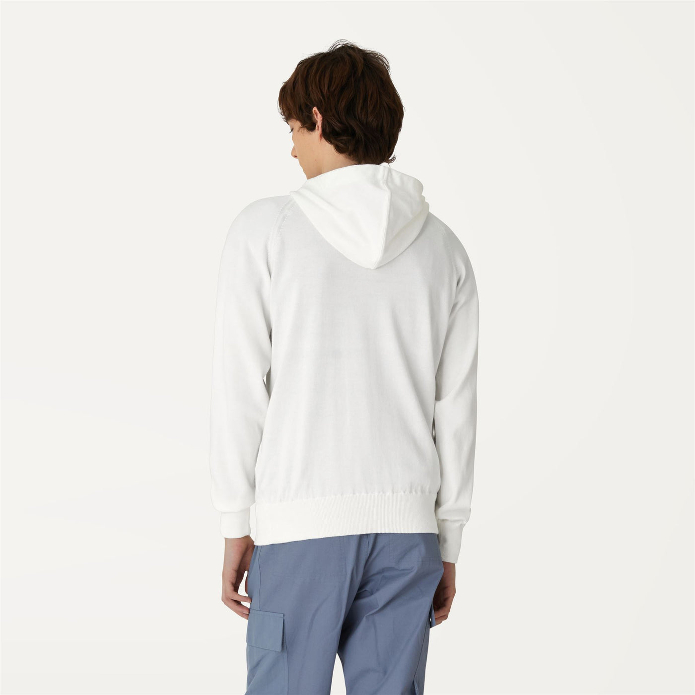 Knitwear Man LOKI PLAIN STITCH Pull  Over WHITE | kway Dressed Front Double		