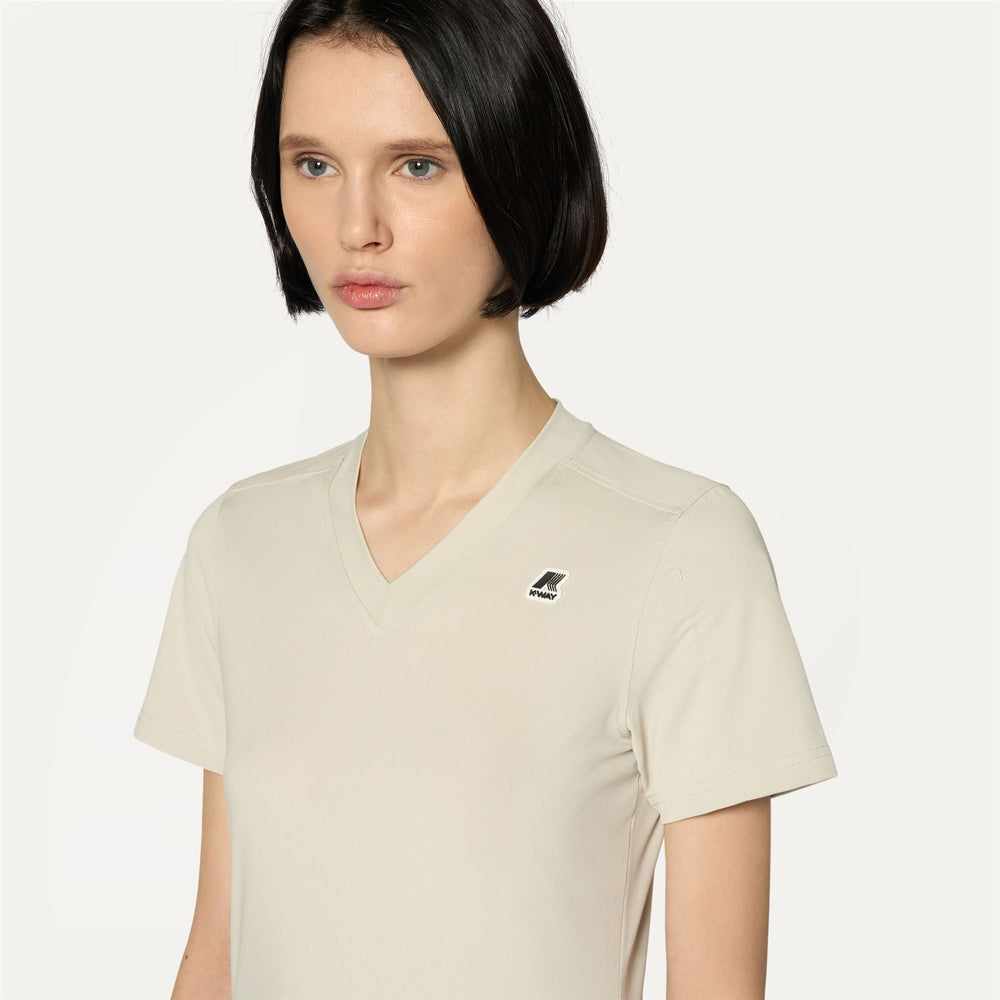 T-ShirtsTop Woman PACHOUR T-Shirt BEIGE LT Detail Double				