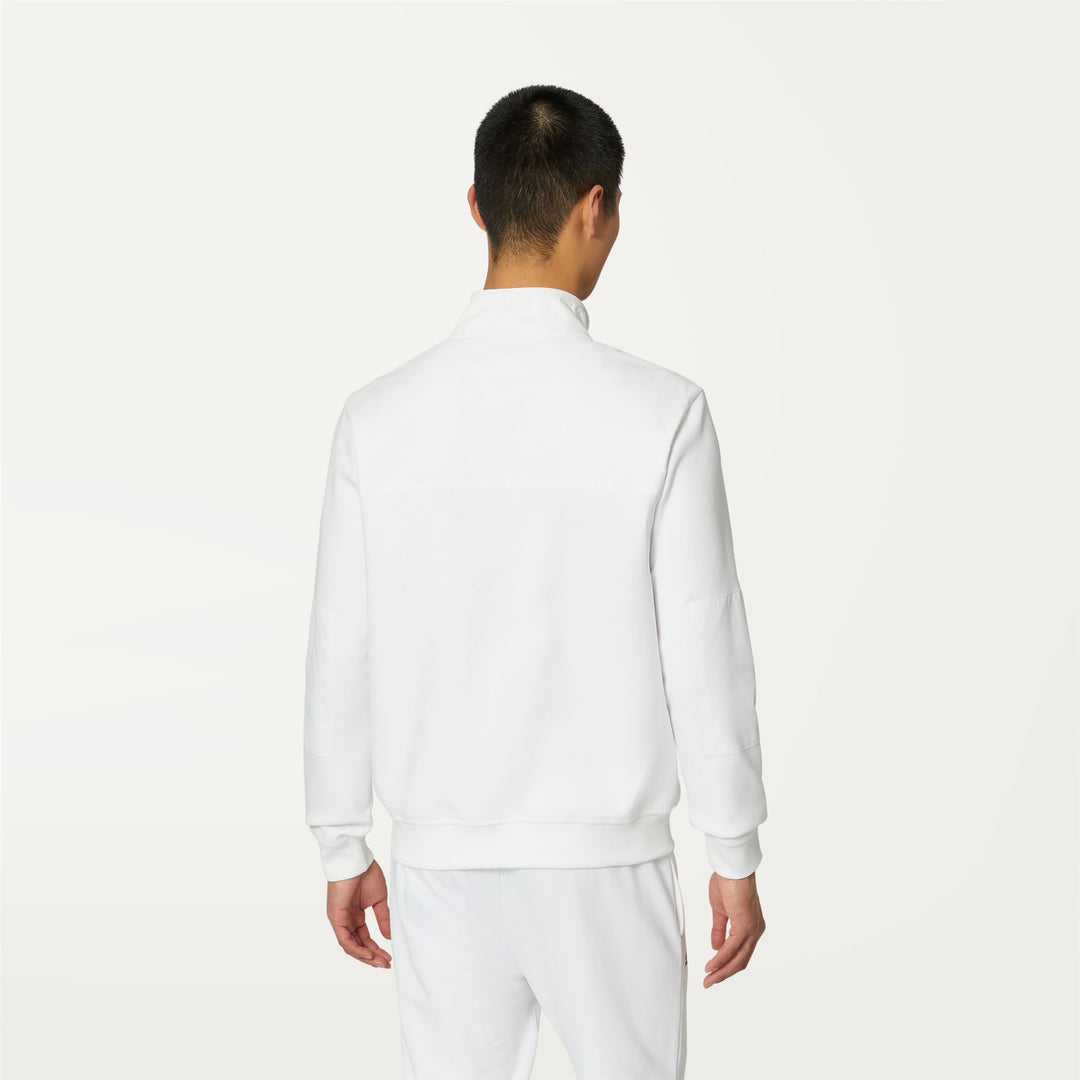 Fleece Unisex LE VRAI AUGUREN UVP Jacket WHITE Dressed Front Double		