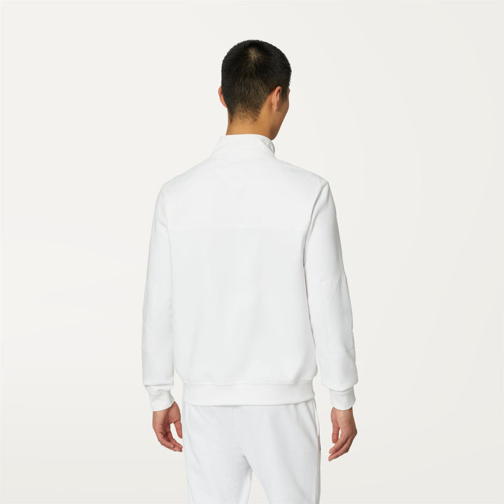 Fleece Unisex LE VRAI AUGUREN UVP Jacket WHITE Dressed Front Double		
