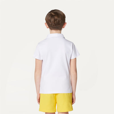 Polo Shirts Girl P. CHARLETTE Polo WHITE Dressed Front Double		