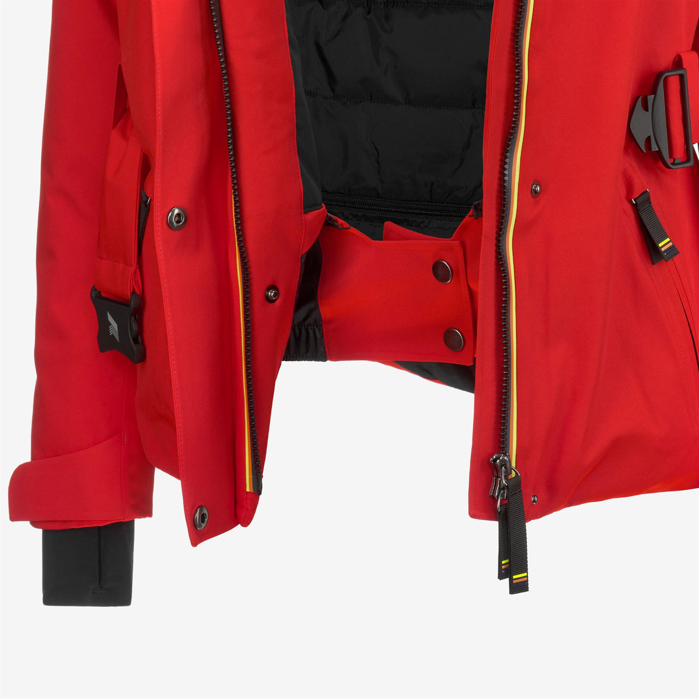 Jackets Woman CHEVRIL MICRO TWILL 2 LAYERS Mid RED Dressed Front (jpg Rgb)	