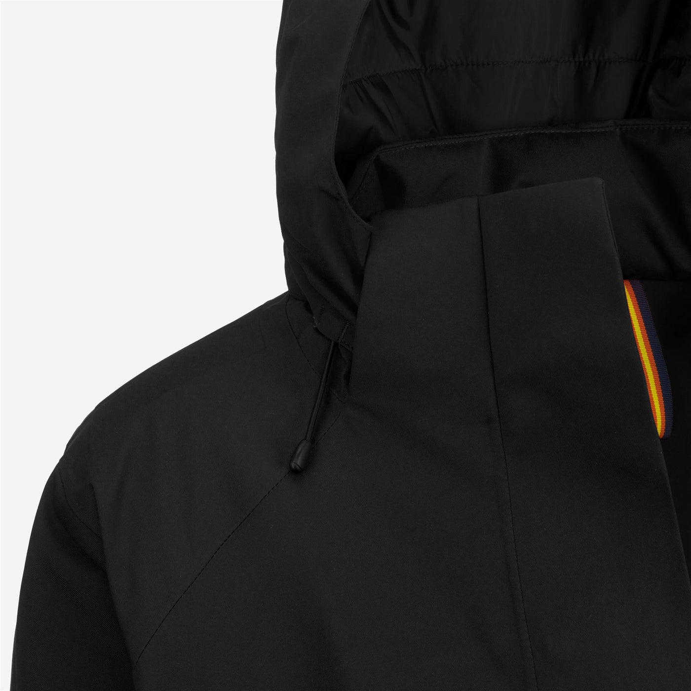 Jackets Woman CHEVRIL MICRO TWILL 2 LAYERS Mid BLACK PURE Dressed Side (jpg Rgb)		