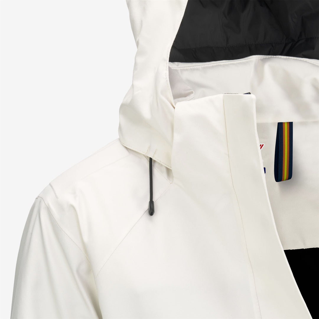 Jackets Woman CHEVRIL MICRO TWILL 2 LAYERS Mid WHITE GARDENIA Dressed Side (jpg Rgb)		