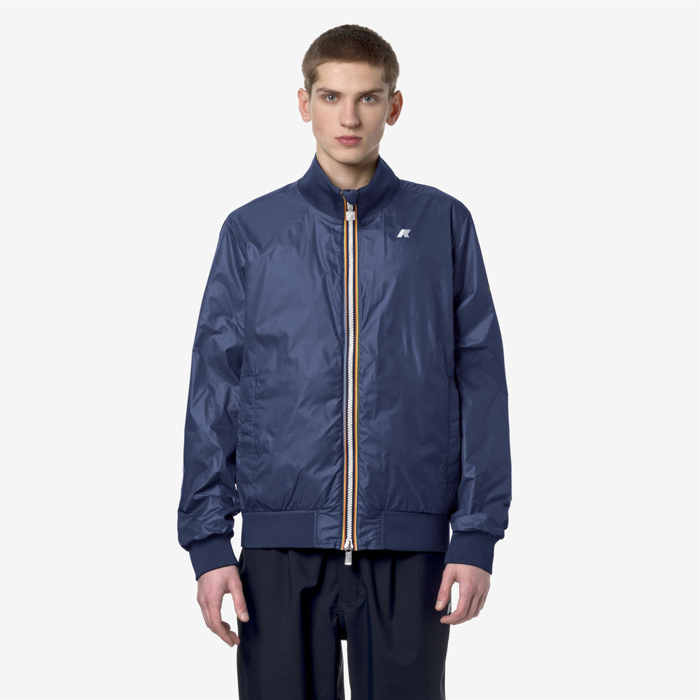 Giubbotto Bomber Reversibile Uomo Blu per Mete Variabili 02