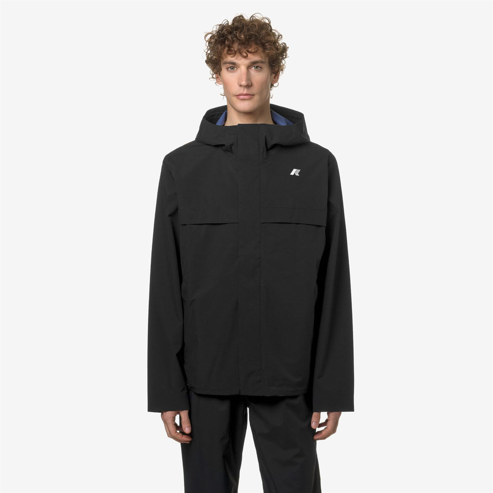 Grey Blue Men's Urban Short Jacket with Recycled Fabric 02