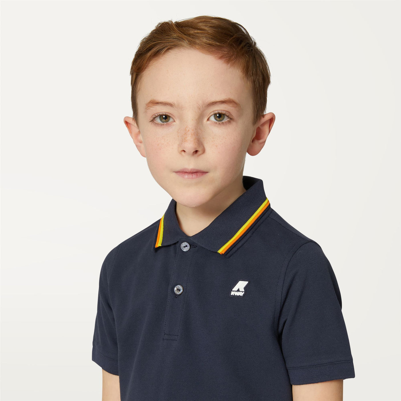 Polo Shirts Boy P. JUDE STRIPES Polo BLUE DEPTH Detail Double				
