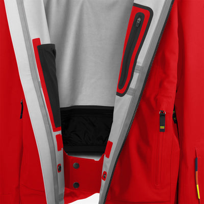Jackets Man BOZEL 3 LAYERS - SHELL JACKET Mid RED Dressed Side (jpg Rgb)		