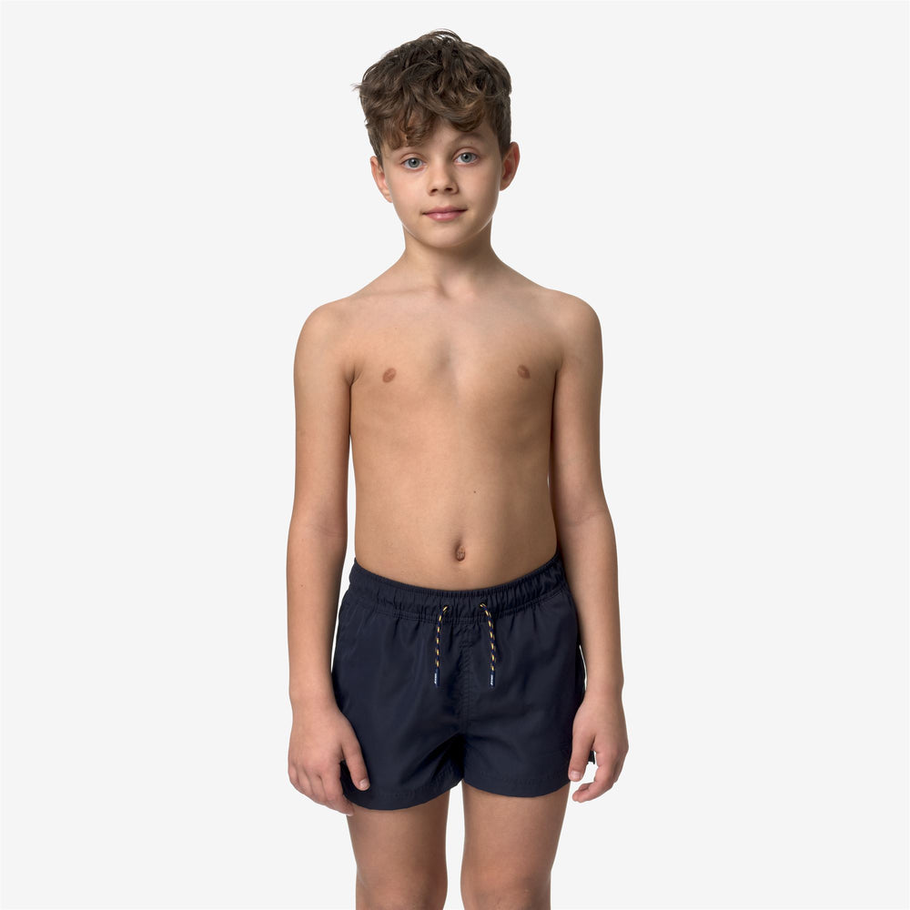 Blue Boys' Quick-Dry Swimming Trunks with Pockets 02