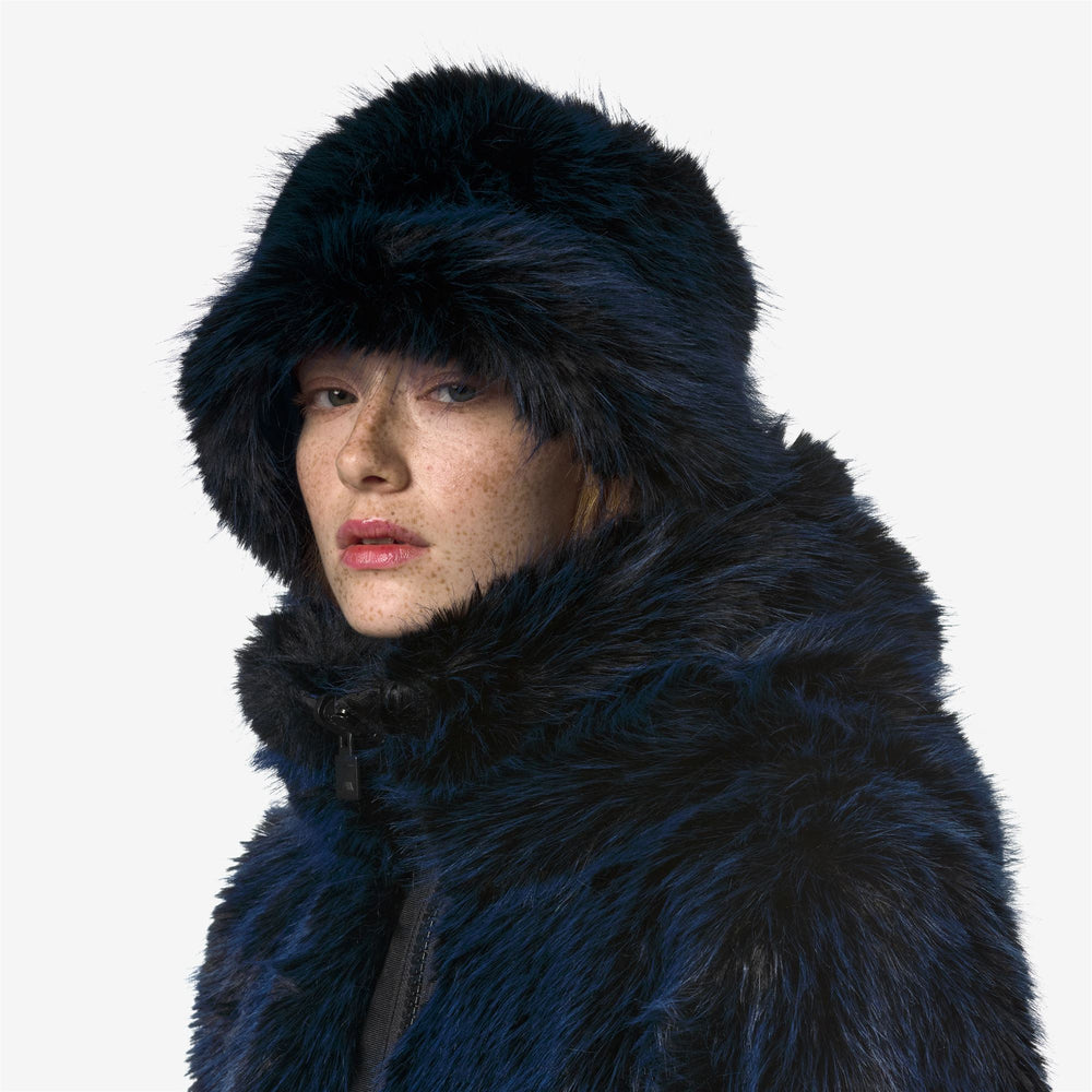 Sombrero de pescador reversible unisex de piel sintética, color negro 02