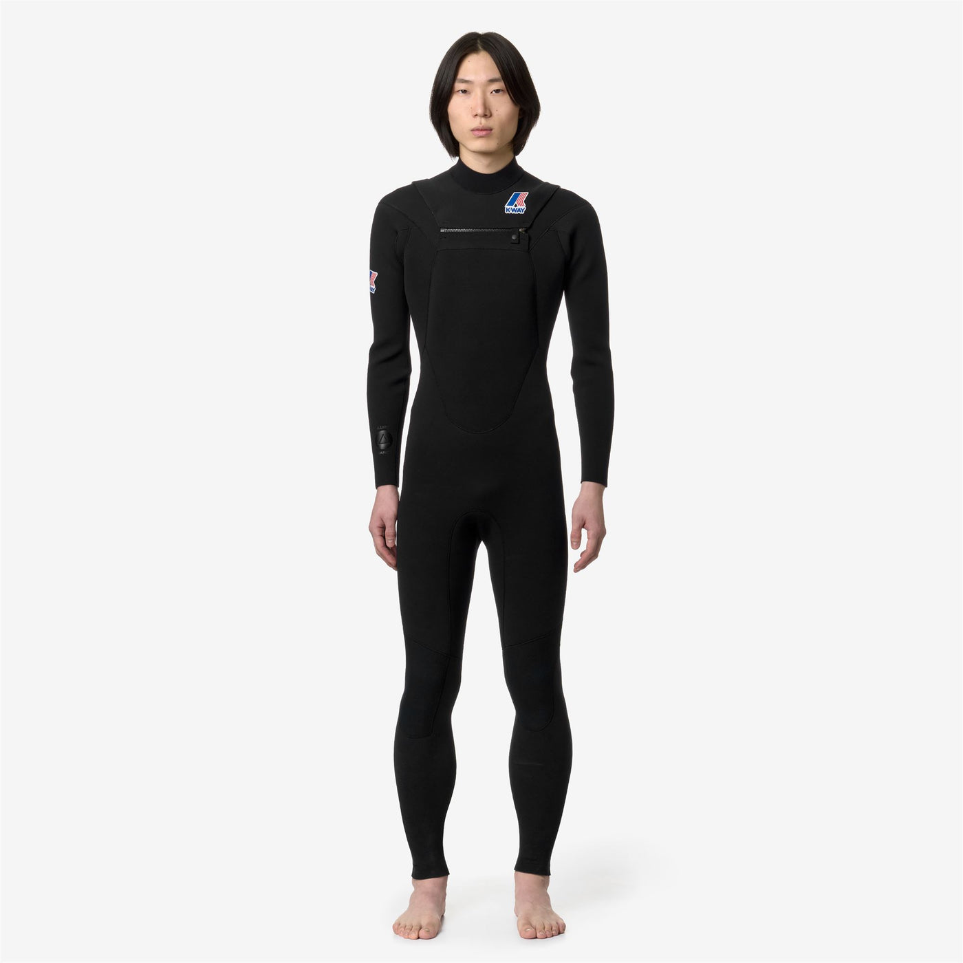 Wetsuits Unisex K-WAY LONG WETSUIT Long Wetsuit BLACK-BLACK Dressed Back (jpg Rgb)		