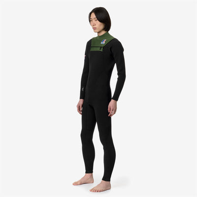 Wetsuits Unisex K-WAY LONG WETSUIT Long Wetsuit BLACK-OLIVE Detail (jpg Rgb)			