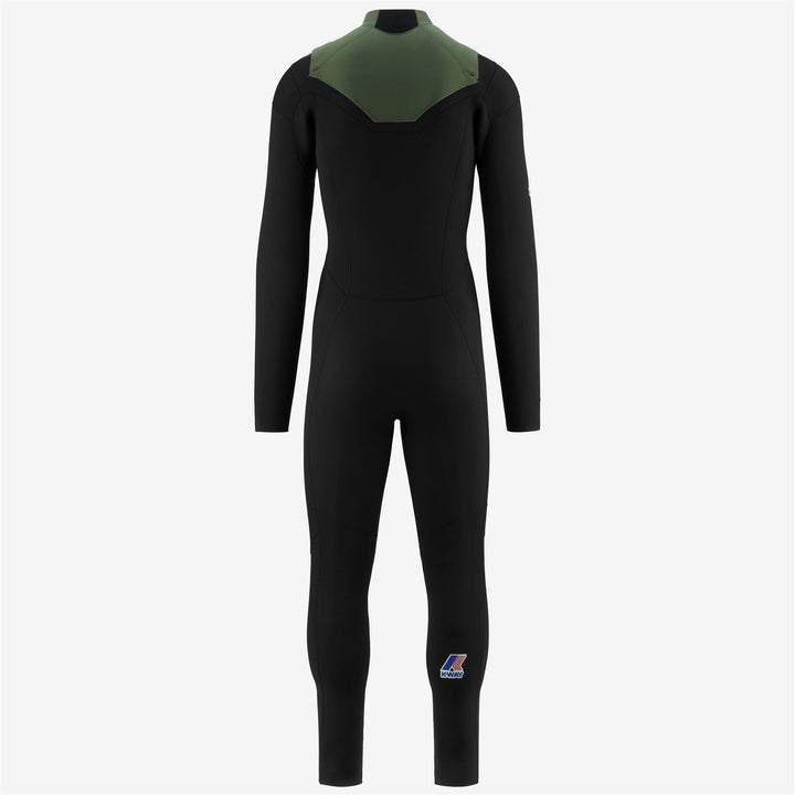 Wetsuits Unisex K-WAY LONG WETSUIT Long Wetsuit BLACK-OLIVE Dressed Side (jpg Rgb)		