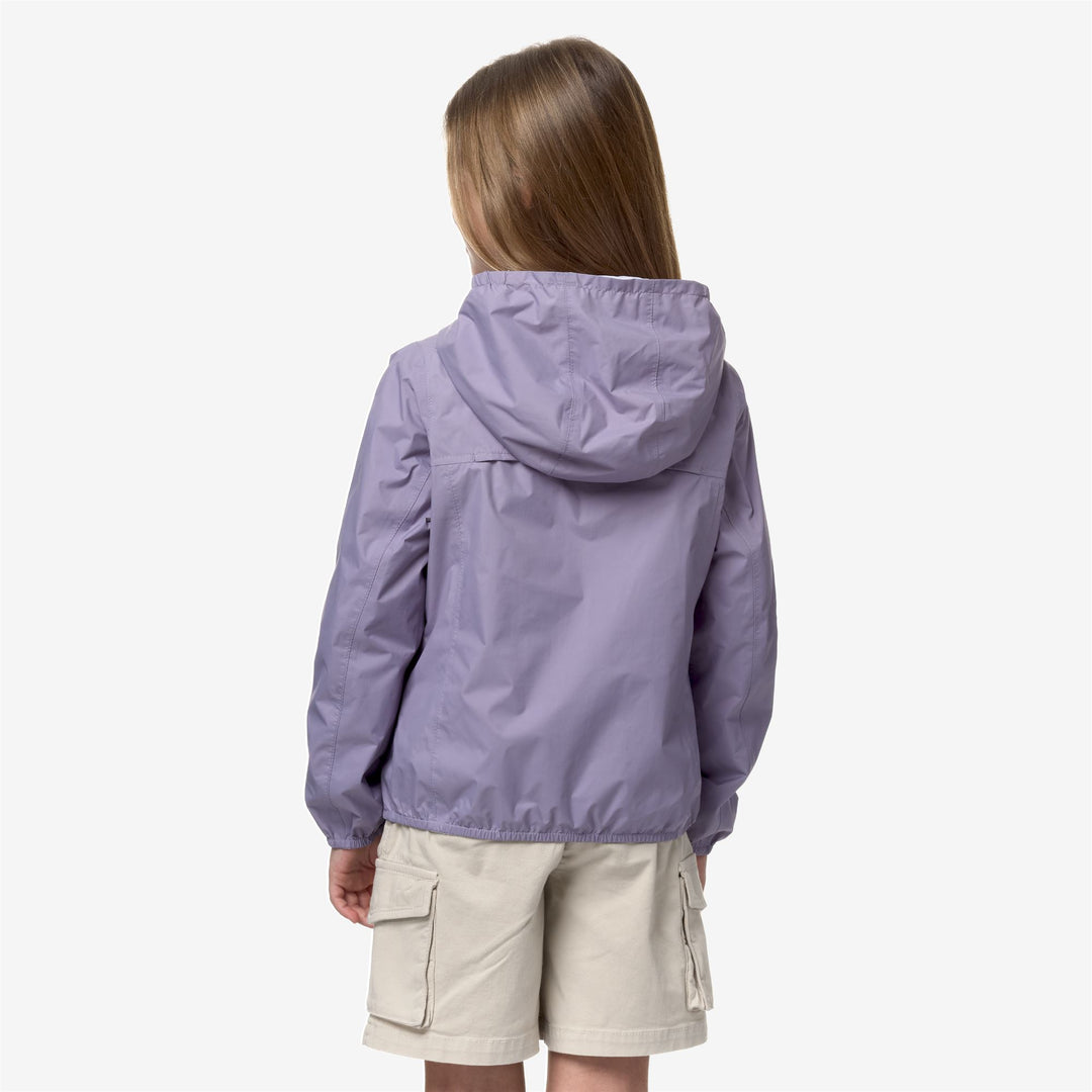 Jackets Girl P. LILY PLUS.2 DOUBLE Short VIOLET G-WHITE Dressed Front Double		