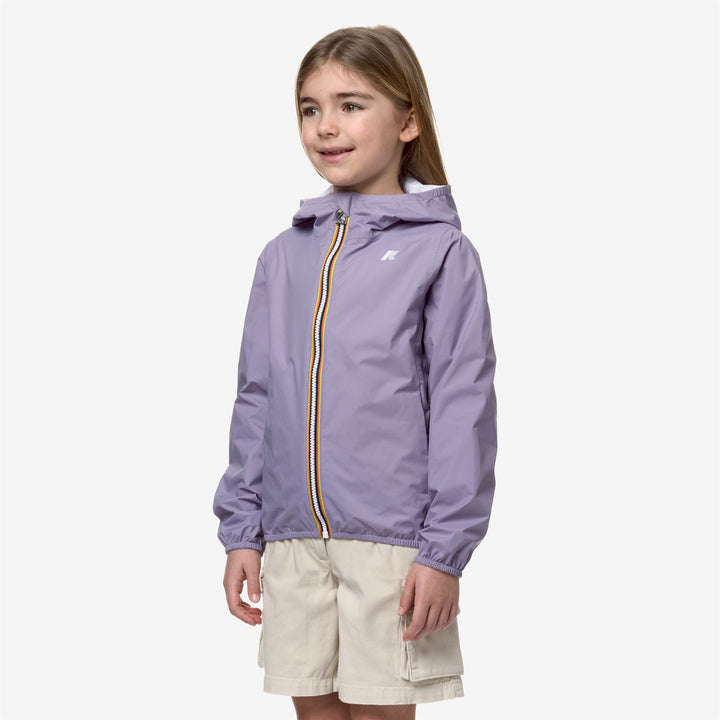 Jackets Girl P. LILY PLUS.2 DOUBLE Short VIOLET G-WHITE Detail (jpg Rgb)			