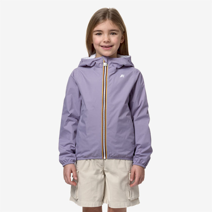 Jackets Girl P. LILY PLUS.2 DOUBLE Short VIOLET G-WHITE Dressed Back (jpg Rgb)		