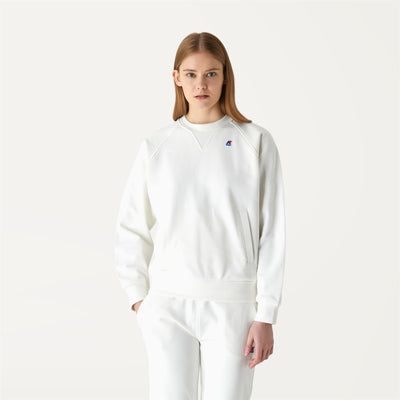 Fleece Woman ALEXANDRINE Jumper WHITE Dressed Back (jpg Rgb)		