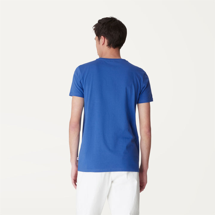 T-ShirtsTop Man PETE LOGO T-Shirt BLUE ROYAL MARINE Dressed Front Double		