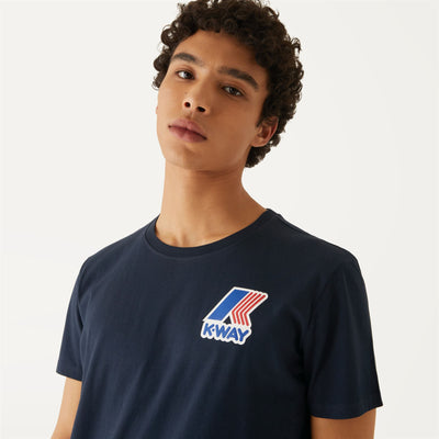 T-ShirtsTop Man PETE LOGO T-Shirt BLUE DEPTH Detail Double				