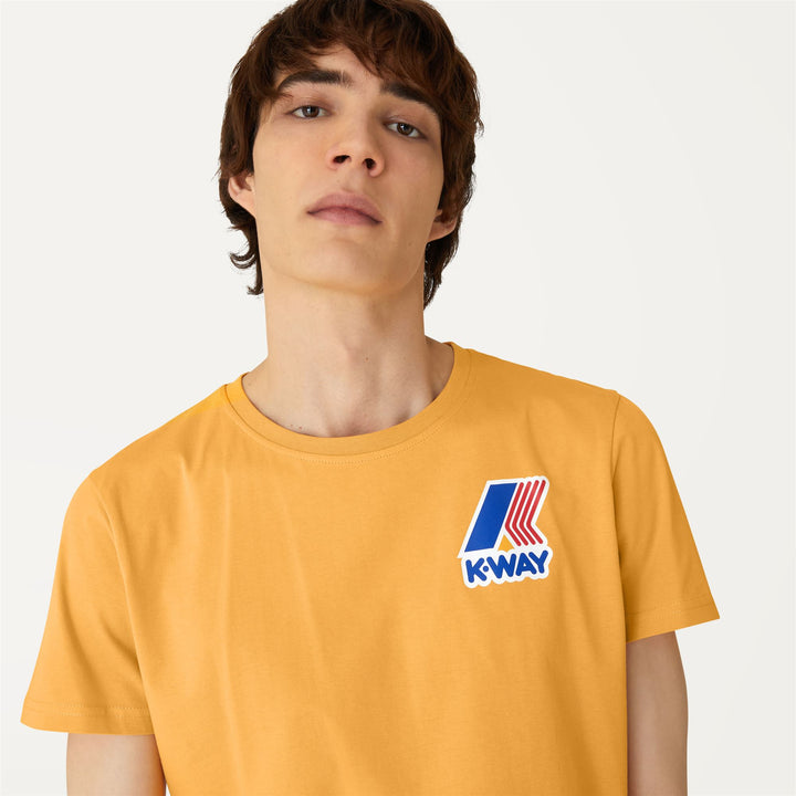 T-ShirtsTop Man PETE LOGO T-Shirt YELLOW LT JURASSIC Detail Double				