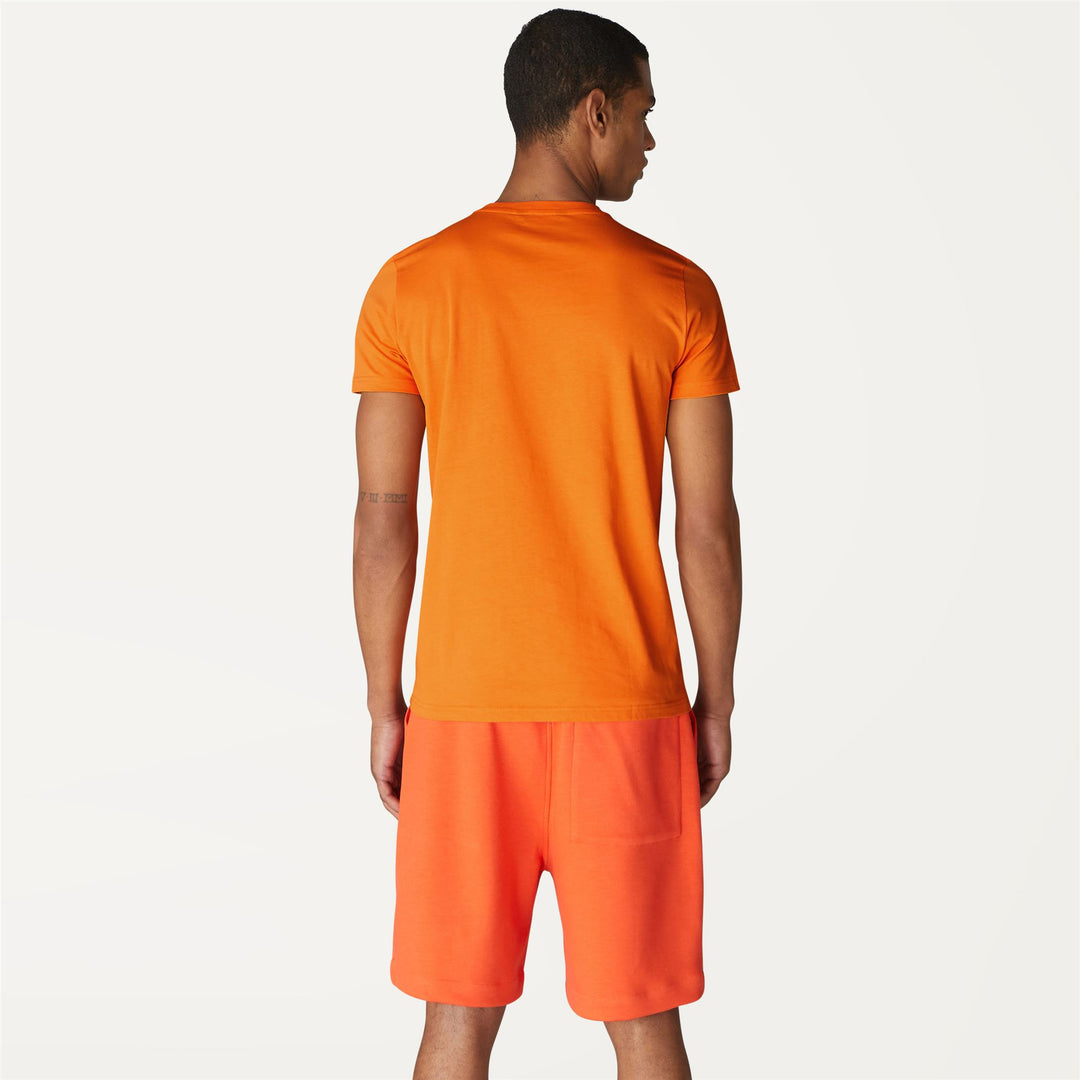 T-ShirtsTop Man EDWING ROUND SLEEVES THREE PACK T-Shirt KWAY COLORS Dressed Front Double		