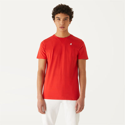 T-ShirtsTop Man EDWING ROUND SLEEVES THREE PACK T-Shirt RED - WHITE - BLUE ROYAL MARINE Detail (jpg Rgb)			
