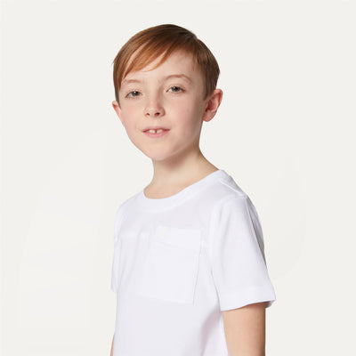 T-ShirtsTop Boy P. ROSIN T-Shirt WHITE Detail Double				