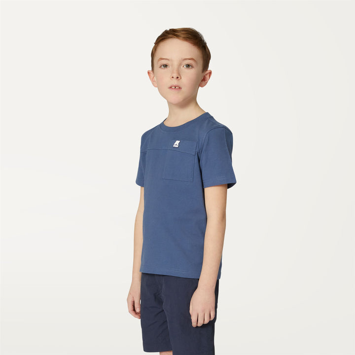 T-ShirtsTop Boy P. ROSIN T-Shirt BLUE INDIGO Detail (jpg Rgb)			