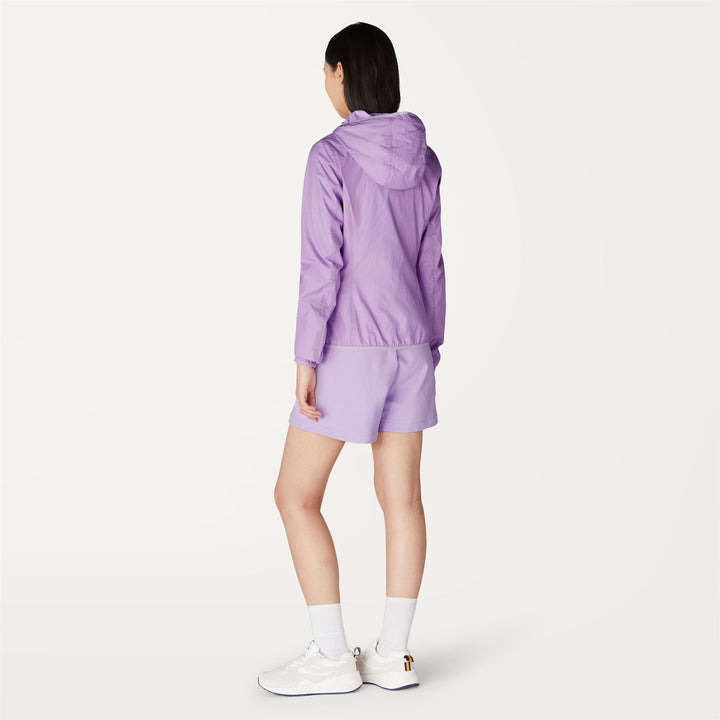 Jackets Woman LILY DOUBLE PETAL Short VIOLET PEONIA Dressed Front Double		