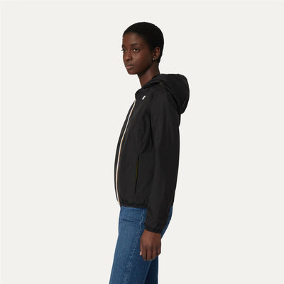 Jackets Woman LILY DOUBLE PETAL Short BLACK PURE Detail (jpg Rgb)			