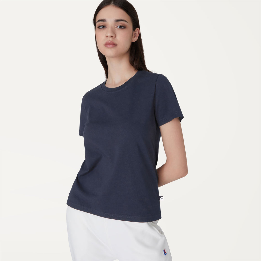 T-ShirtsTop Woman AMALIA T-Shirt BLUE DEPTH Detail Double				