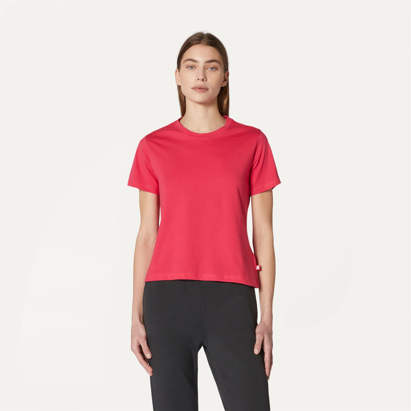 T-ShirtsTop Woman AMALIA T-Shirt RED BERRY Dressed Back (jpg Rgb)		