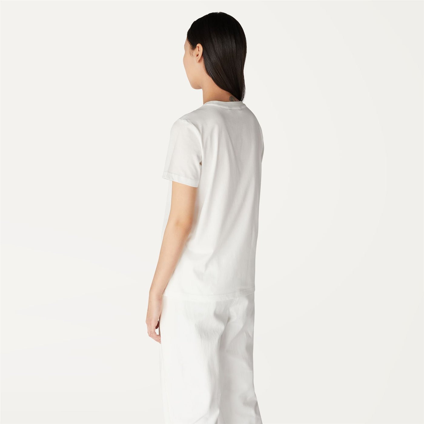 T-ShirtsTop Woman AMALIA T-Shirt WHITE | kway Dressed Front Double		